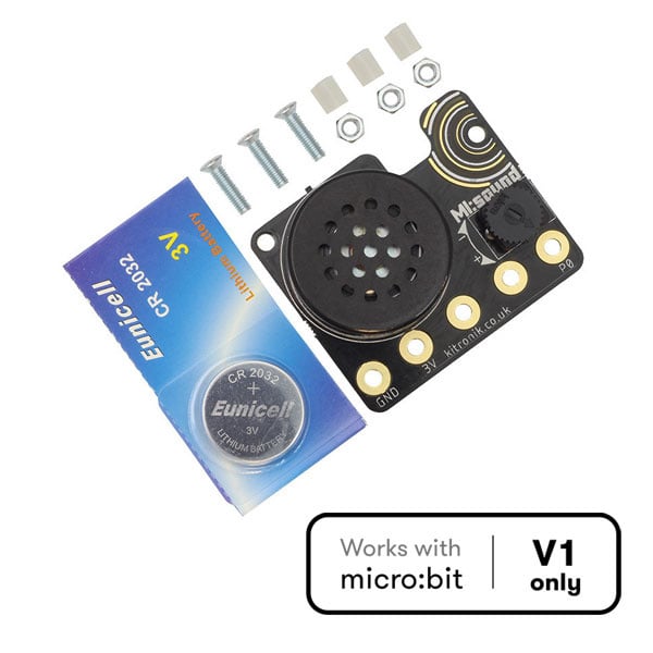 Kitronik MI:Sound speaker board for BBC micro:bit