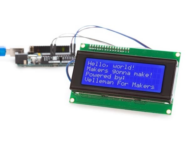 Velleman I²C 20x4 BLUE LCD MODULE