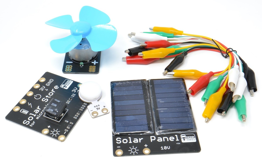 MonkMakes Kit pour micro:bit pour expérimenter avec l'énergie solaire