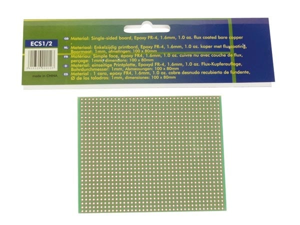 Velleman EUROCARD 1 hole per island - 100x80mm