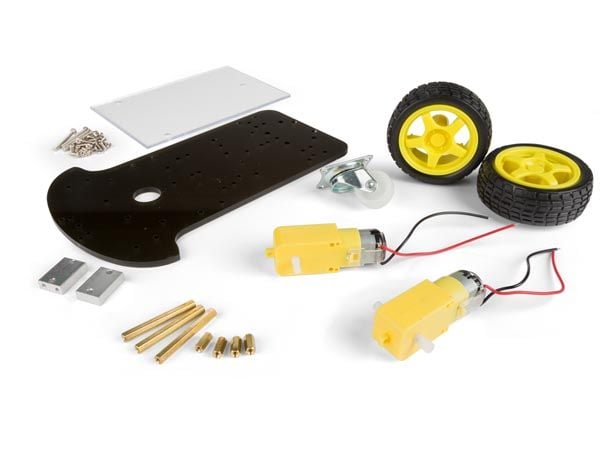 Velleman 2 wheel drive motor chassis robotics kit