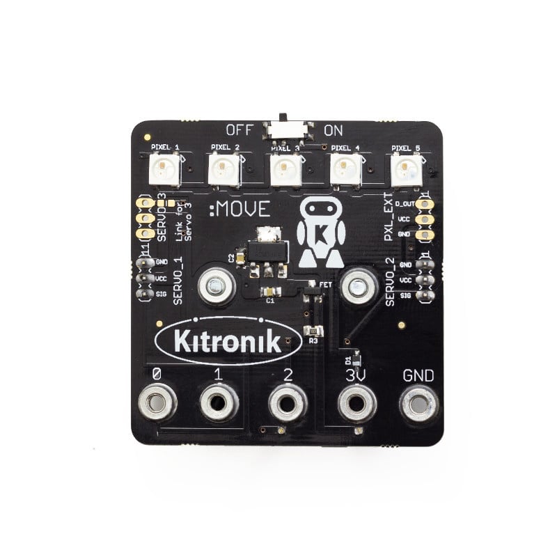 Kitronik Servo:Lite board for :MOVE mini