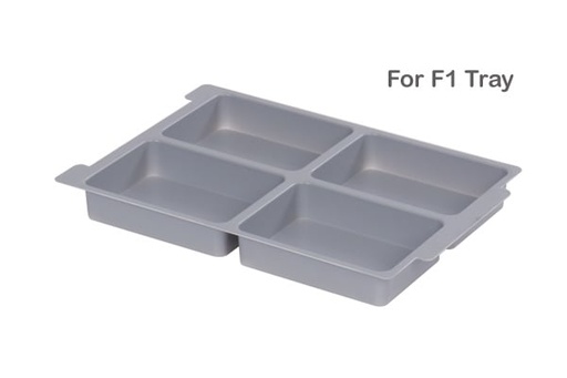 [GRA-IM04F0119] Moulded Insert 4 Section for F1 in Dove Grey