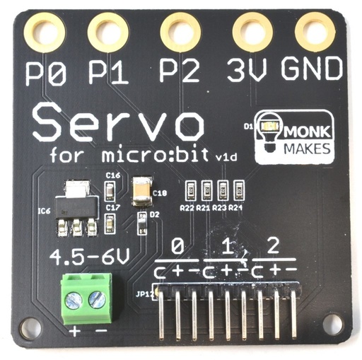 [MON-00073] MonkMakes Servo driver for micro:bit