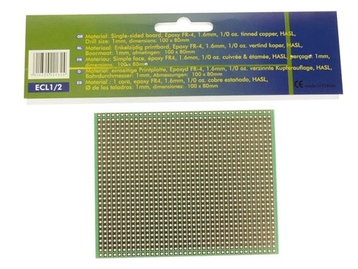 [VEL-ECL1/2] Velleman EUROCARD full-line - 100x80mm