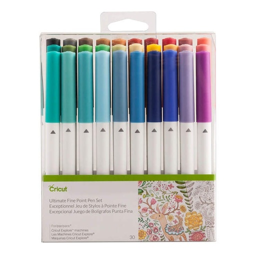 [CRI-2004060] Cricut Explore/Maker Fine Point Pens 0.4 mm 30-pack