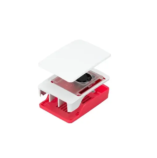 [RAS-PI5/CASERED] Raspberry Pi Case for Pi 5 Red/White