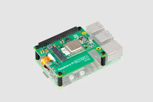 [RAS-AIKIT] Raspberry Pi AI Kit (M.2 HAT plus Hailo8L AI accelerator)