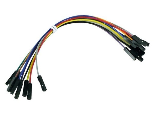 [VEL-WJW012] Velleman JUMPER WIRES - one pin FEMALE TO FEMALE -  15 cm ( 10pcs )